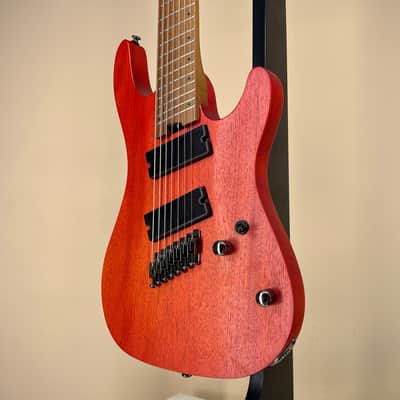 Cort KX307MS Multi-Scale 7-String - Open Pore Mahogany - Roasted Maple Neck image 2