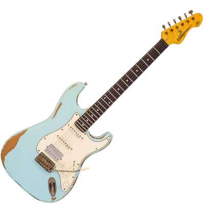 Vintage V6HMRLB Icon Ultra-Gloss Distressed Laguna Blue image 2