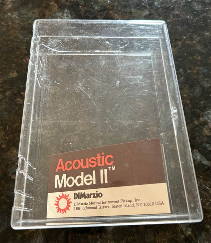 DiMarzio Clear Box Acoustic Model II" DiMarzio Clear Box Acoustic Model II" Late 1970’s - Clear image 1