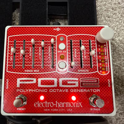 Electro-Harmonix POG2 Polyphonic Octave Generator 2009 - Present - Red / White image 2