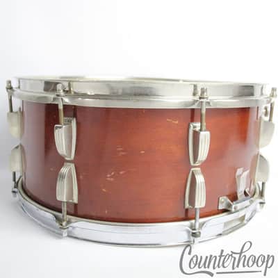 *Ludwig 15x6.5"Uncatalogued Symphonic Snare Drum 3Ply Vintage 60s Brass NOB/COB* image 6
