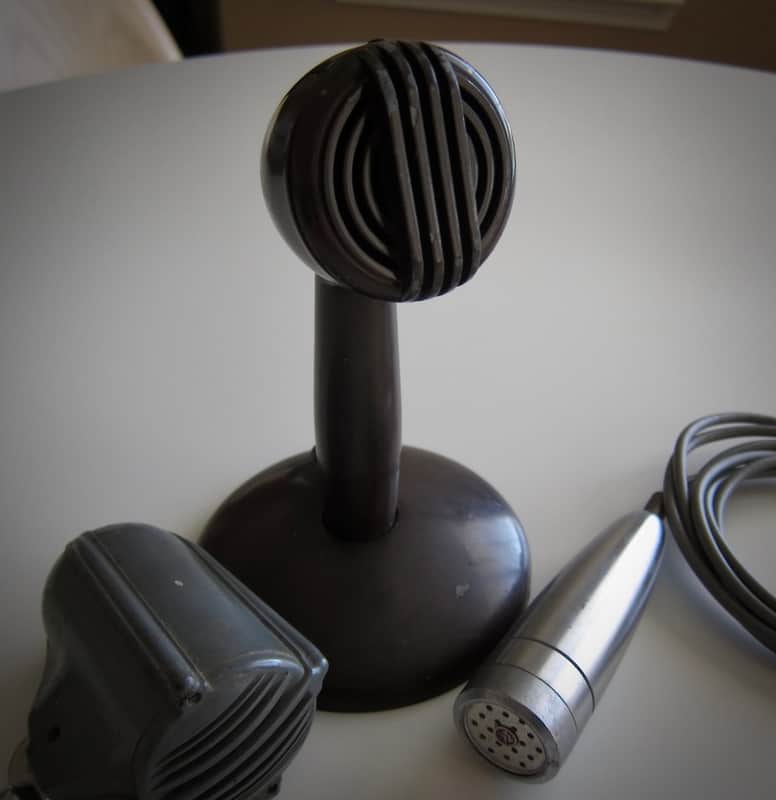 Astatic & Magnatone Microphones (3) Circa 1950s-1960s-Grey Silver & Brown image 1