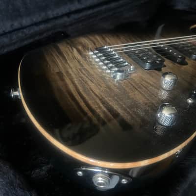 Suhr Modern Plus HSH with Pau Ferro Fretboard Flamed Top Trans Charcoal Burst image 12