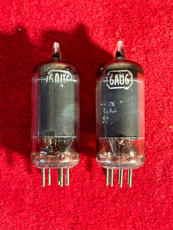 RCA 6AU6 Radio Amplifier Electron Vacuum Tubes Pair [listing 1] image 1