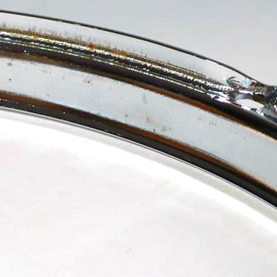 14" 8 Lug Stick Saver Hoops / Chrome over Steel / Possibly Slingerland? image 6