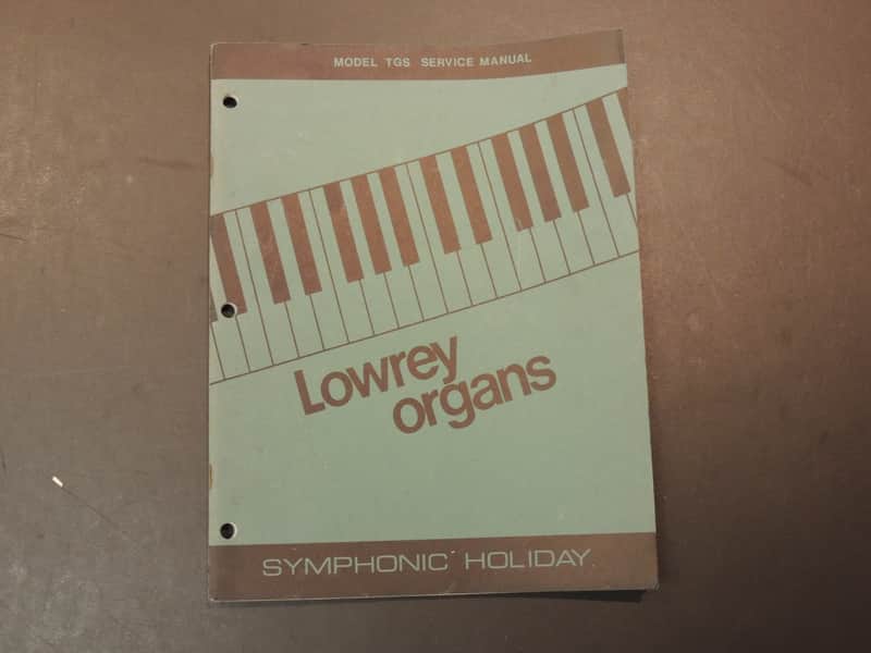 Lowrey Model TGS Service Manual