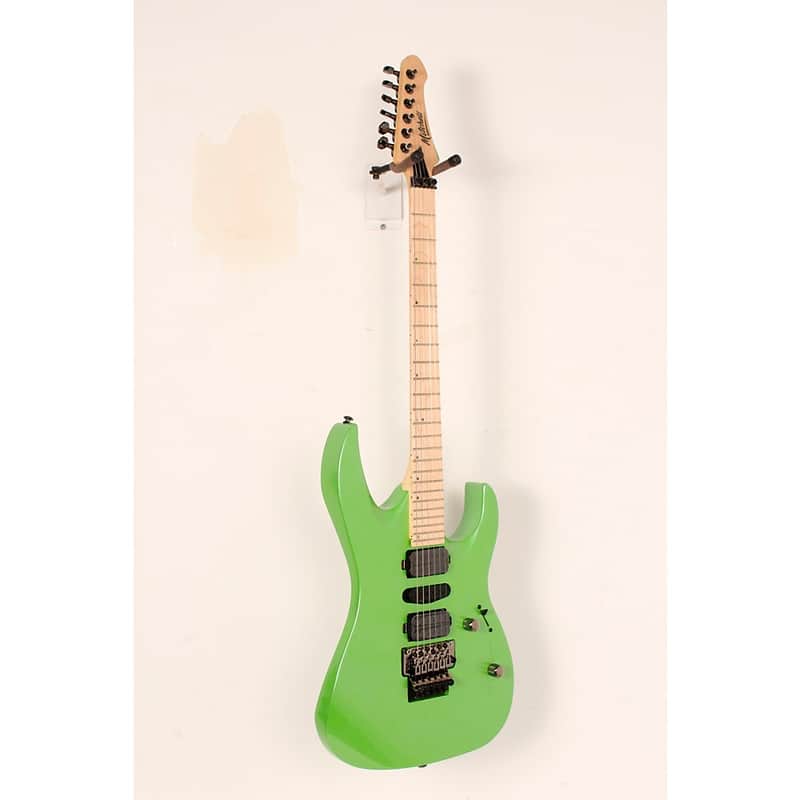 Mitchell HD400 Hard Rock Double Cutaway Electric Guitar Regular Green Lemon image 1