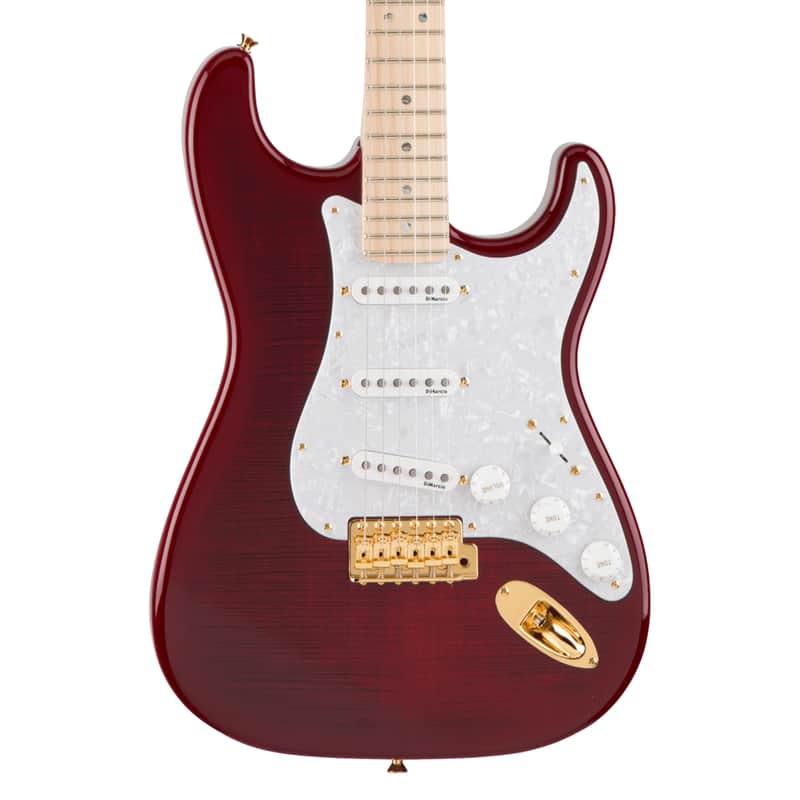 Used Fender Richie Kotzen Stratocaster - Transparent Red Burst w/Maple FB