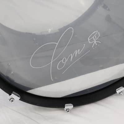 USED CANOPUS Custom Acrylic drum set 24x16BD,13x9TT,16x14,18x16FT signed by Tom Tamada image 3