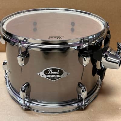 Pearl Export Series 12"x8" Rack Tom – Brushed Steel Finish – Brand New (No Box) image 3