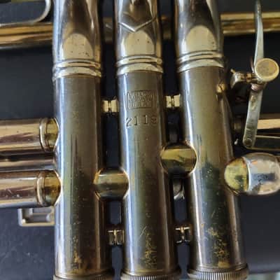 Bach Mercedes New York Bb Trumpet 1st Valve Trigger 3rd Valve Slide 1934 image 15