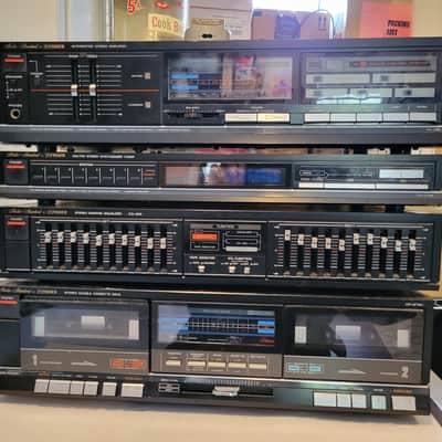 1980 Fisher Studio Standard Component Stereo System Amp, Tuner, 10 Band EQ & Double Cassette Player image 1