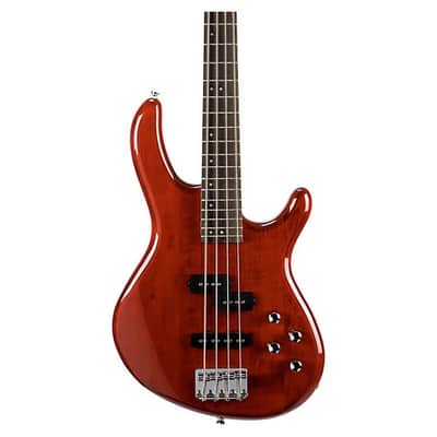 Cort Action Bass Plus TR 4-String - Trans Red; an affordable bass guitar with quality materials, components and craftsmanship image 11