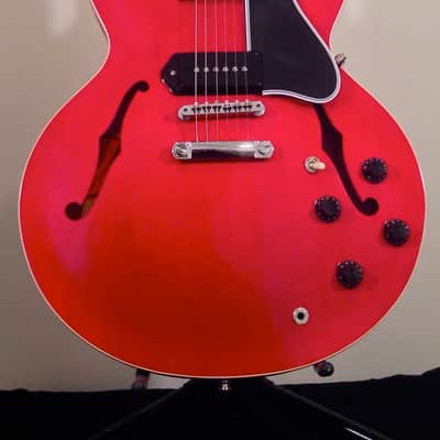 Gibson ES-335 P90 Custom Shop 2011 Red w/ Coil Tap - Gloss Top image 5