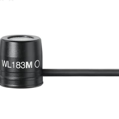Shure WL183MB/O Omnidirectional Lavalier Microphone w/ TA4F Connector 2025 - Present - Black image 1