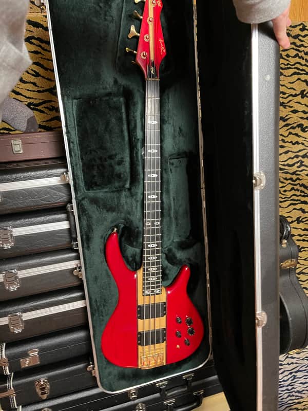 SIGNED by Rudy Sarzo Peavey Rudy Sarzo Bass 1980s Red With Case image 1