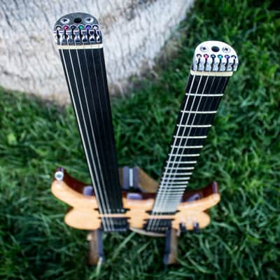 Ekrem Özkarpat Custom Made Double Neck Fretted/Fretless Headless Electric Guitar--Worldwide Shipping image 19