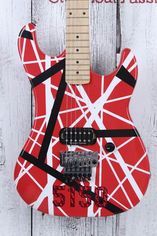 Kramer 1984 Reissue 2005 Eddie Van Halen 5150 Striped Electric Guitar w Gig Bag image 1