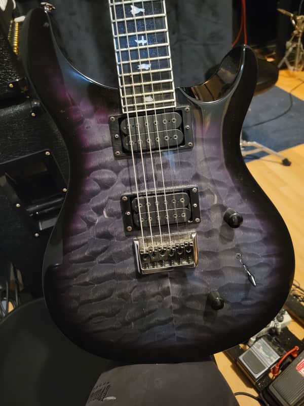 PRS SE Mark Holcomb 2015-23 - Charcoal purple burst image 1
