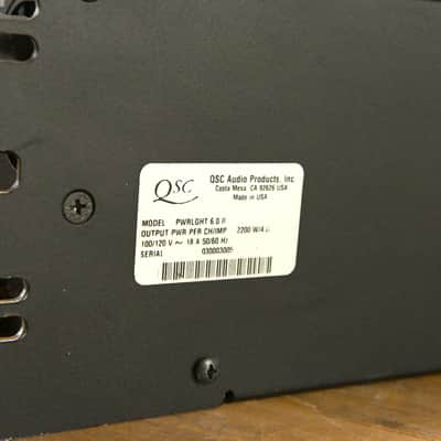 QSC PowerLight 6.0 II 2-channel Power Amplifier CG011SX image 11