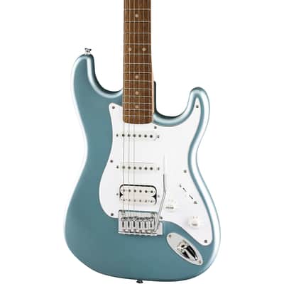 Squier by Fender Affinity Series Stratocaster Junior HSS Electric Guitar, Ice Blue Metallic image 9