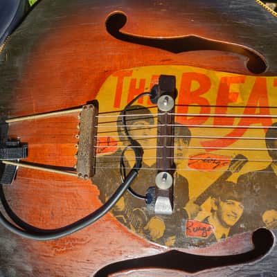 Kay N2 Archtop 17-1/4" 1940's - De coupage Beatles image 6