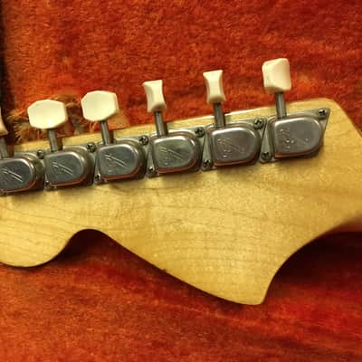 1970 Fender Mustang Electric Guitar Sunburst Vintage USA image 9