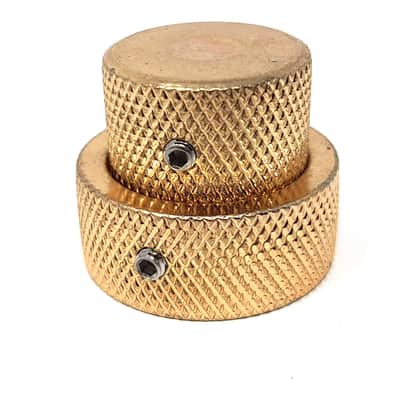 Brio Concentric Stacked Knobs for Jazz Bass Gold Nickel Black image 14