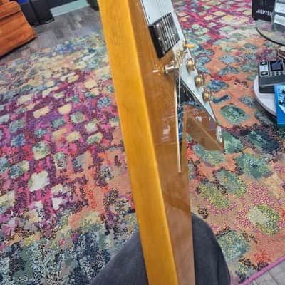 Epiphone '58 Korina Flying V 1999- Korina- made in korea -new wiring image 7