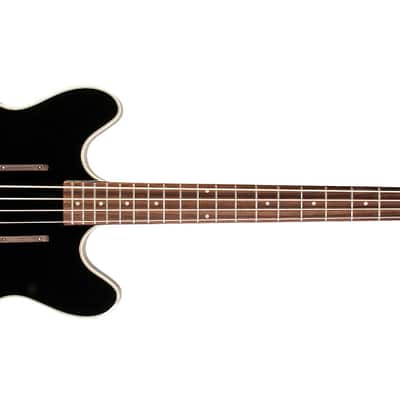 Guild Starfire Bass - Black - Single pickup - Semi-Hollow Body Bass Guitar image 4