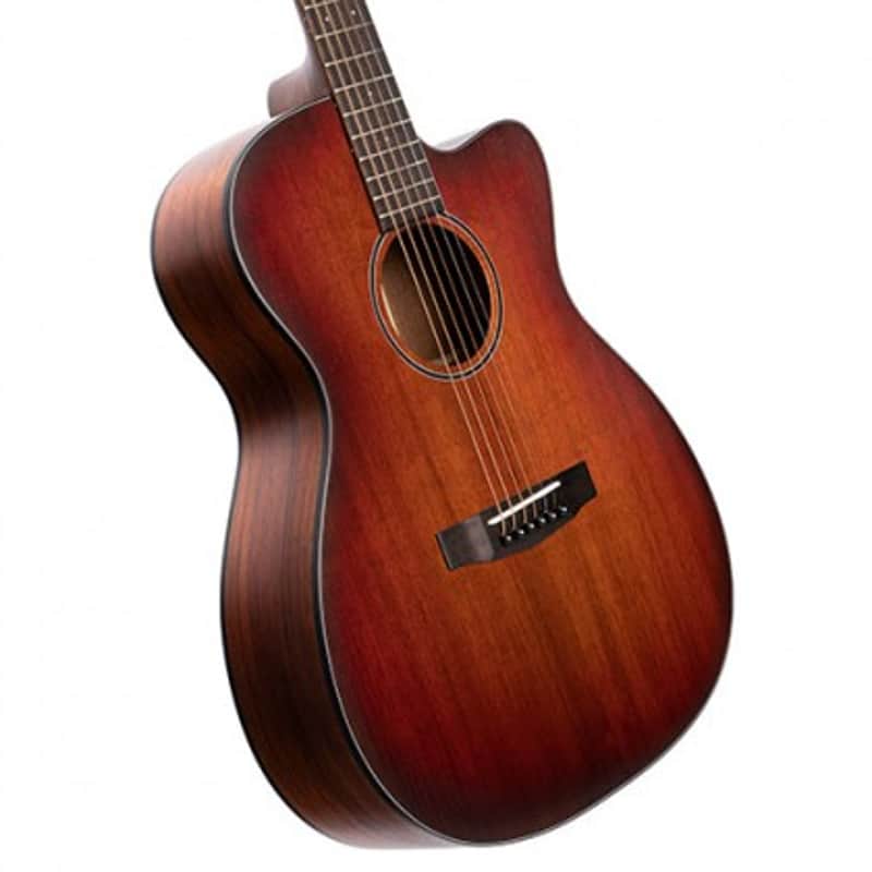 Cort COREOCOPLB Venetian Cutaway Solid Blackwood Top 6-String Acoustic-Electric Guitar w/Deluxe Case image 1