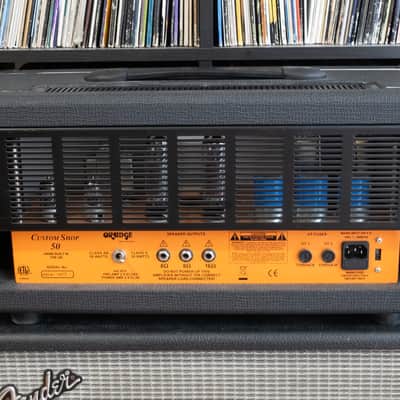 Orange Custom Shop 50 CS50 50W amp head handwired in UK 240V/110V immaculate with cover image 5