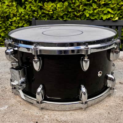 ✮ULTRA RARE✮Vintage✮YAMAHA OAK Custom ✮14" x7 " SNARE✮MUSASHI BLACK✮+ ALUMINIUM DIE CAST ! image 7