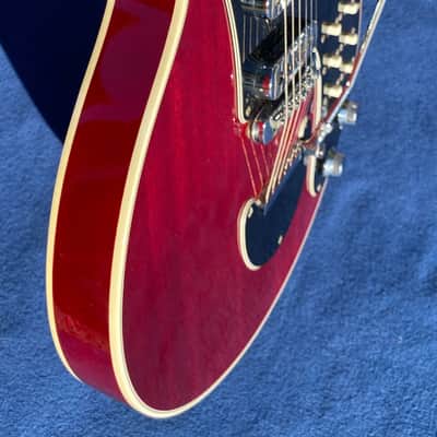 Guild Brian May Signature 1993 - Red see trough body image 7