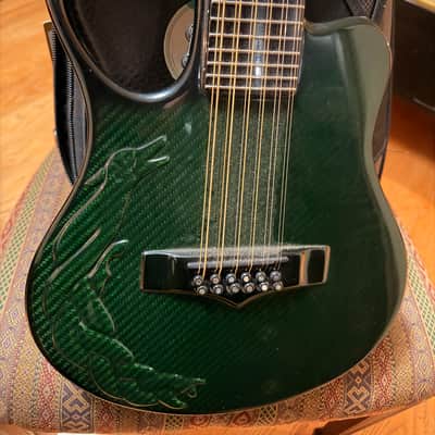 Emerald Amicus short scale 12-string guitar 2000’s - Green carbon fiber image 2