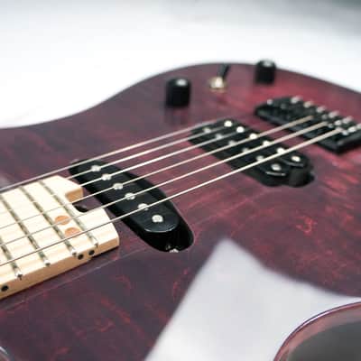 Swisher Handmade Machine 6 2022 Merlot Electric Guitar image 4