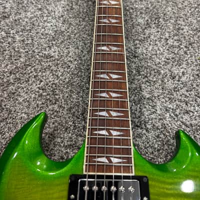 Gibson SG Deluxe Electric Guitar - Lime Burst image 4