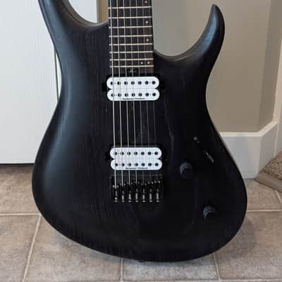 Balaguer Select Diablo Baritone 7 String Electric Guitar Satin Ash Black image 1
