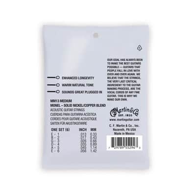 Martin MM13 Retro Monel Wound Guitar Strings, 13-56 Medium image 2