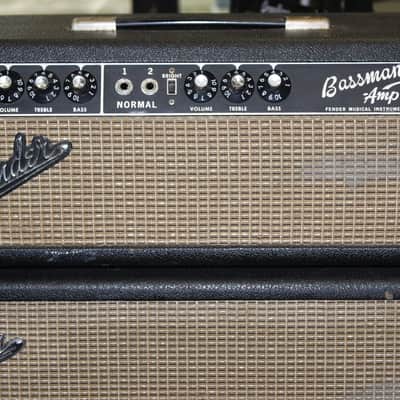 1967 Fender - Bassman head w/ 2 x 12 Cab image 2
