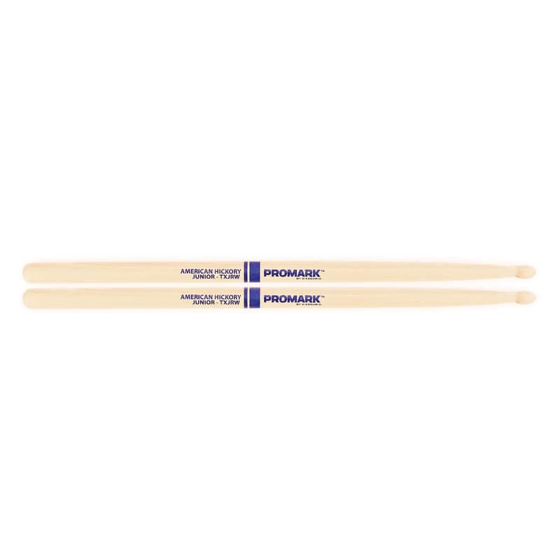 Pro-Mark TXJRW Hickory JR "Junior" Wood Tip Drum Sticks image 1