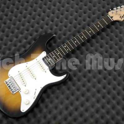Squier by Fender Stratocaster Electric Guitar Pack, Short-Scale - Brown Sunburst image 4