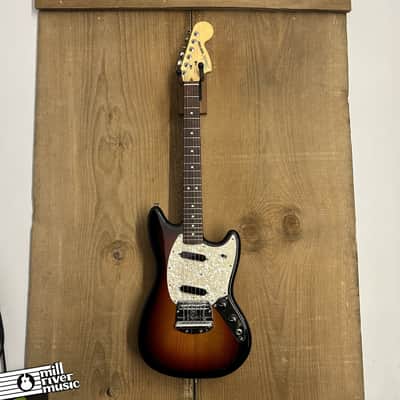 Fender American Performer Mustang Sunburst 2022 MIJ Bridge image 2