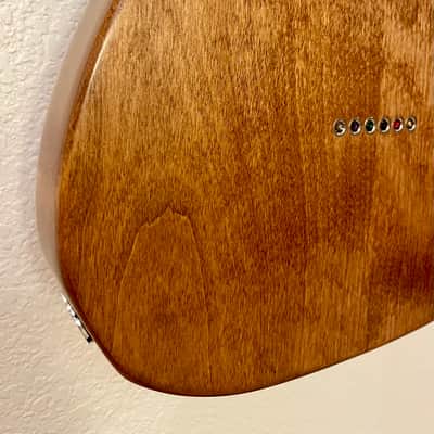 Partscaster Tele 2 Piece Alder Body One Piece Maple Neck Made with High End Parts 2026 - Walnut image 18