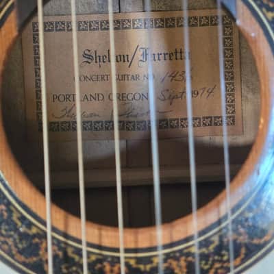 Shelton Farretta Concert Guitar 1974 - Flamenco - Cedar top, Cypress back and sides, Ebony Fretboard image 12