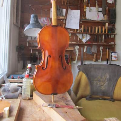 Professional Handmade 4/4 Violin – Stradivari 1714 “Soil” Model – Master European Luthier – Antiqued Finish – Certificate & Video Included image 9