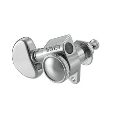 Grover 502C Roto-Grip Locking Tuners 3 + 3 Tuners - Chrome image 1