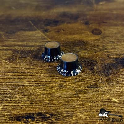 Gibson Custom Shop Reflector Knobs- 2 Tone *Relic'd* (2020s - Black/Gold) image 2