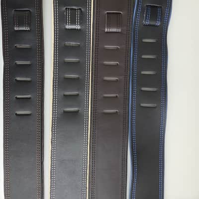 4x DSL 2.5" Thick SGE Series Classic Leather Guitar Straps, Multiple Colors image 2