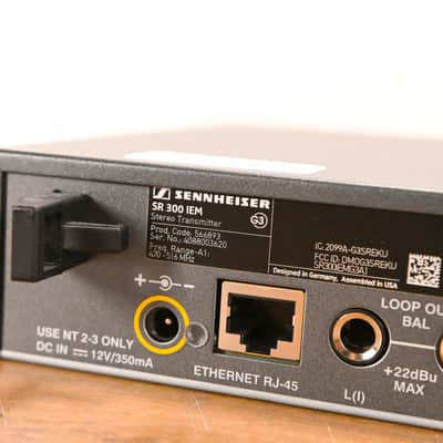 Sennheiser ew 300 IEM G3 Wireless IEM System - A1 Range NO POWER SUPPLY CG01ZVY image 8
